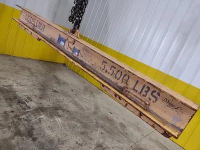 5,500 LBS X 6' LETELLIER CRANE SPREADER BAR LIFTING BEAM: STOCK #22642