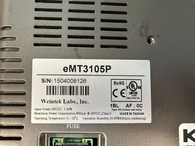 Weintek Touchscreen HMI eMT3105P (6.4.1)