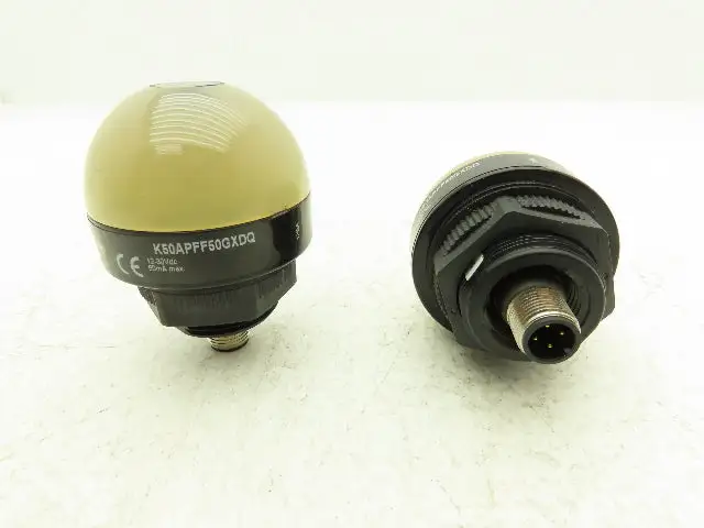 Banner K50APFF50GXDQ Fixed Field Sensor EZ-Light 12-30VDC 4 Pin M12 Lot of 2