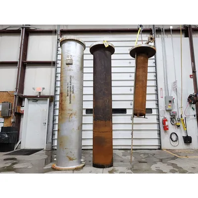 Used Ametek Whitlock 24" Dia X 10'-6" Chlorine / Helium Gas Vaporizer Exchanger