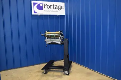 USED AUTOMATED PACKAGING SYSTEMS AB180 W/PI-412C PRINTER