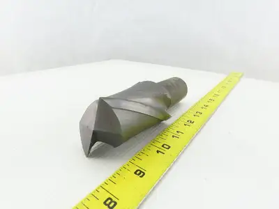 Quinco 2" OD 2 Flute Carbide 90° End Mill 1-1/4" Weldon Shank