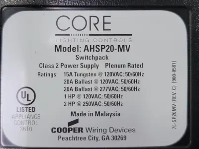 NEW COOPER AHSP20-MV