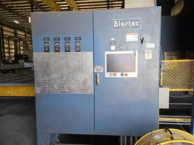 Used 2008 BLASTEC 10' PLATE Roller Conveyor Shot Blaster Pennsylvania US | Shot Blasting Equipment #1541094