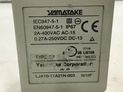 USED YAMATAKE LJA10-11A21N-003