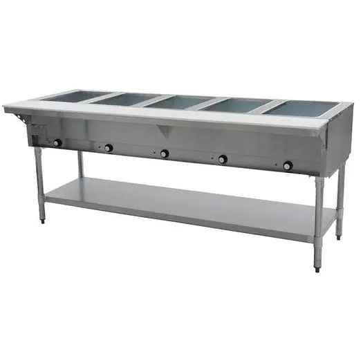 Open Well Five Pan Electric Hot Food Table