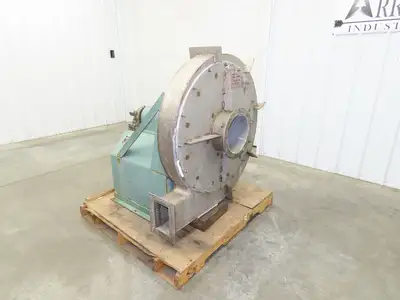 Koppers Centrifugal Blower Fan 33" Wheel 10" In 8x5" Out Stainless Food Grade