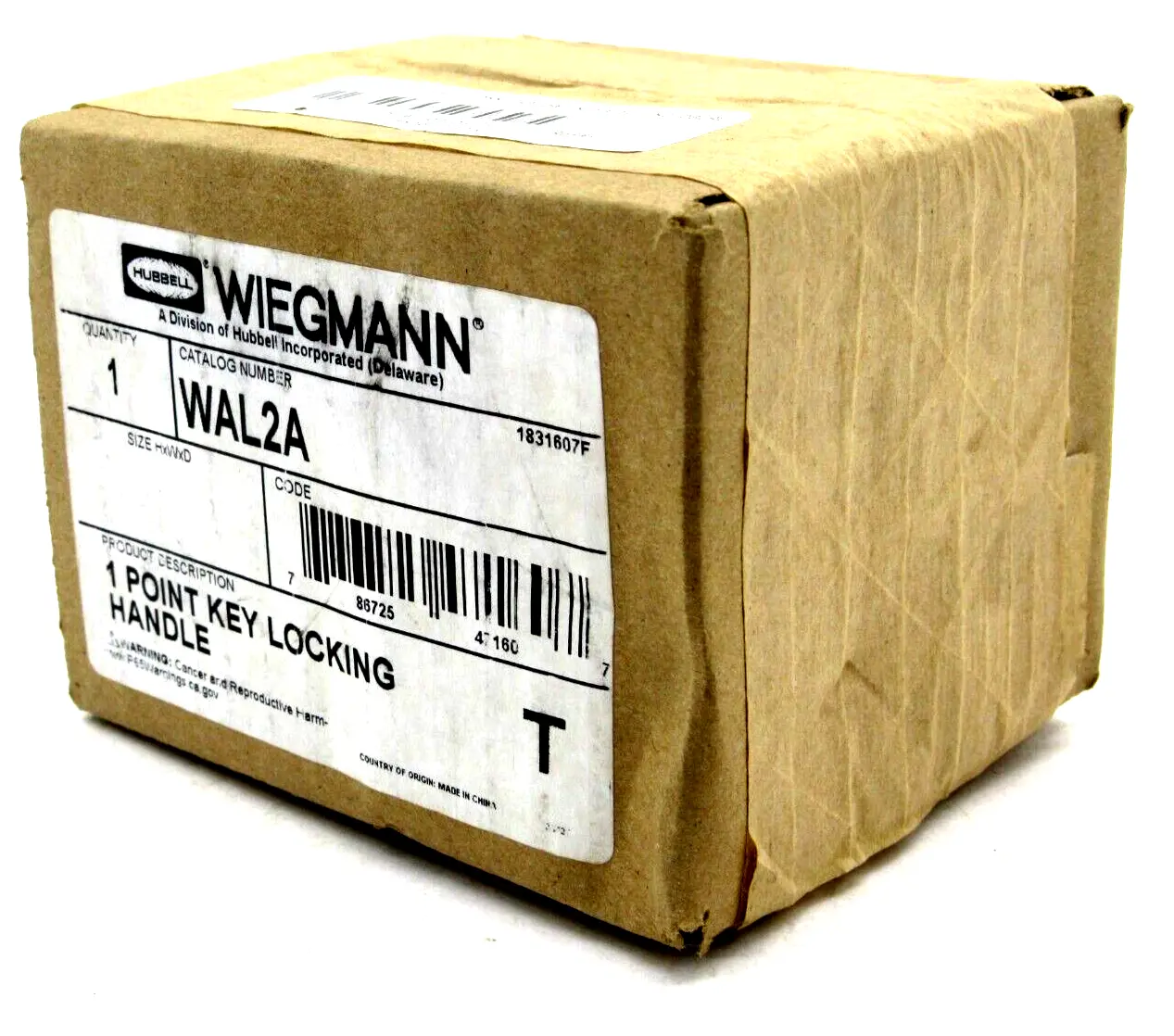 NEW WIEGMANN WAL2A 1 POINT KEY LOCKING HANDLE