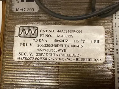 Used MARELCO 44A724699.004 Miscellaneous Equipment (Electrical & Power) Ohio US | Surplus Asset Holdings #1208950