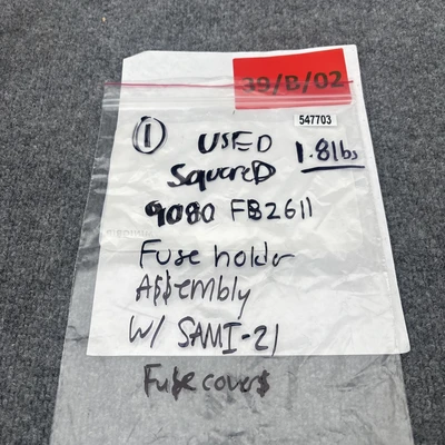Used Square D ["9080 FB2611", "SAMI-2I"] Fuse Accessories California US | Davliegogo LLC #1708066