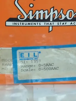 New | in-Stock SIMPSON 1357 Meters - Misc | Surplus Asset Holdings #1206829