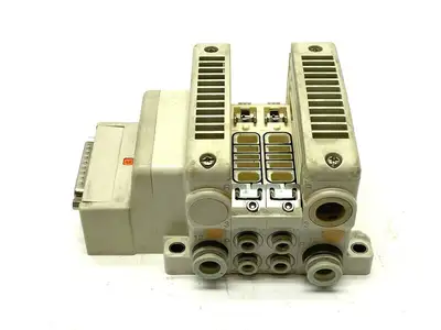 VV5QC21-02C6FD0-S | SMC  Base Mount Plug-In Manifold - Used