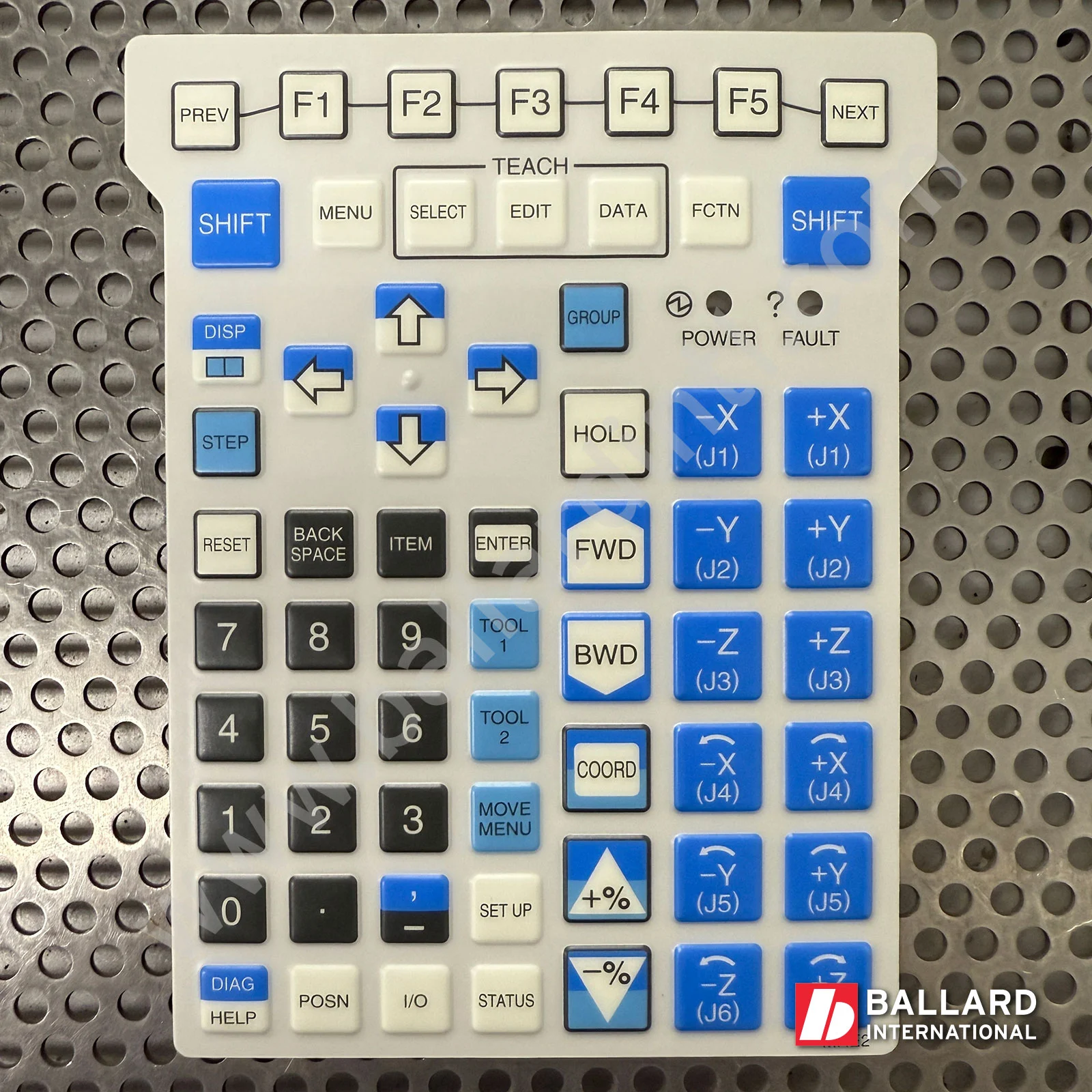 FANUC R30iA Teach Pendant Overlay – Material Handling – MHE2