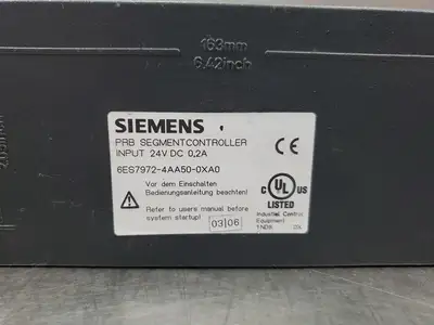 USED Siemens 6ES7972-4AA50-0XA0 PRB Segment Controller, 24VDC, 0.2A