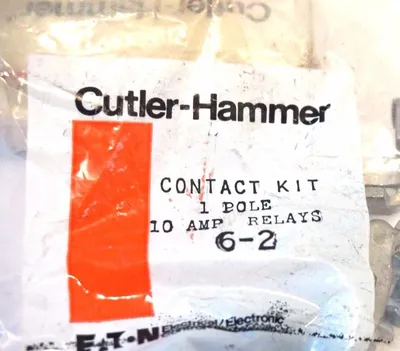 NEW CUTLER HAMMER 6-2 CONTACT KIT 1 POLE 10 AMP 62