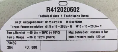 NEW CONTINENTAL FT 412-32 TRIPLE CONVOLUTED AIR SPRING FT41232 R412020602