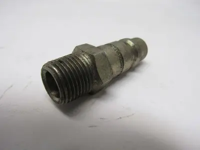 Hanson #52 Steel Male Ball Lock Pneumatic Quick Connect Fitting 3/8 NPT Male