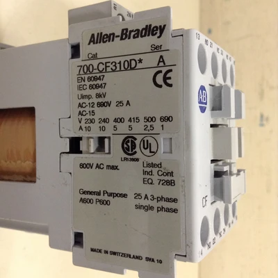 Used ALLEN BRADLEY 700-CF310D SER A PLC Contactors | Ideal Machinery #619514