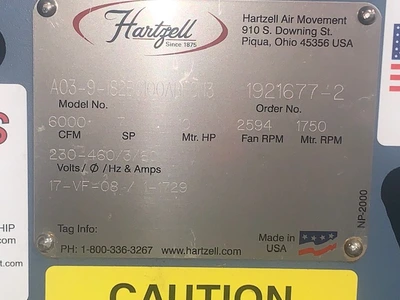 USED Hartzell A03-9-182BC100ABFCN3