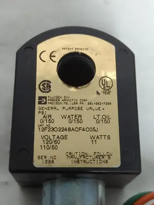 New | in-Stock PARKER 12F23O2248ACF4C05J Solenoid Valves Ohio US | Surplus Asset Holdings #1403194