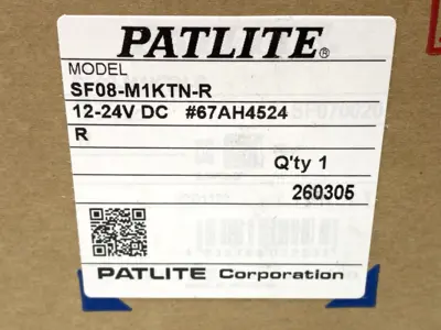 New | in-Stock PATLITE Red Signal Beacon Multi-Function 80mm 12-24VDC Light Source Equipment Michigan US | Maverick Industrial Sales #1400785