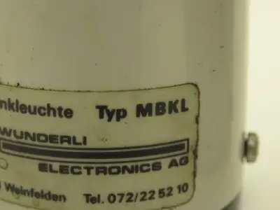 Wunderli Electronics MBKL Orange Signal Light Lot of 3
