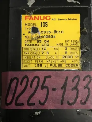 USED FANUC 10S A06B-0315-B010 MOTOR