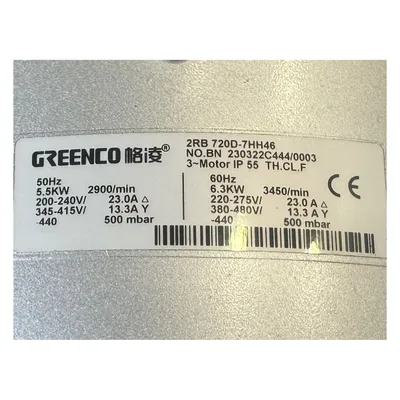 New | in-Stock GREENCO 2RB 720D-7HH46 Blowers West Virginia US | JM Industrial #1332428