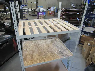 Adjustable White Metal Frame Built to Fit Onto Pallets - Perfect for Projects