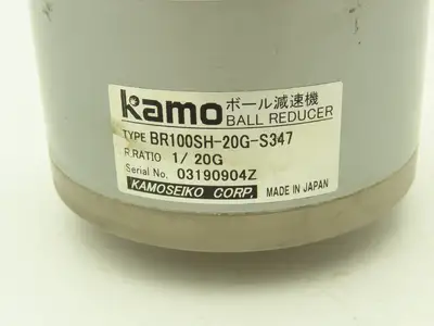 Kamoseiko BR100SH-20G-S347 Kamo Inline 20:1 Ball Reducer 14mm x 20mm 100 Frame