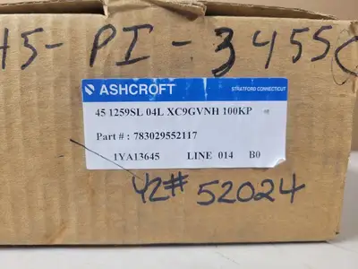 USED ASHCROFT 451259SL04LXC9GVNH