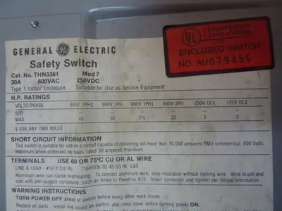 USED GENERAL ELECTRIC / GE THN3361