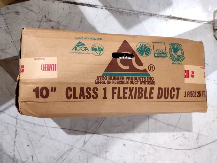 New | in-Stock Atco 10" Class 1 Flexible Duct 25ft HVAC Parts and Equipment Michigan US | Maverick Industrial Sales #1397580