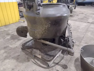 30" BARRETT MODEL #1100E MOTORIZED CHIP SPINNER / WRINGER w/ (2) CHIP PANS: STOCK #23373