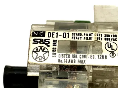 DE1-01 | Sprecher+Schuh  Contact Block 500V 10A - Used