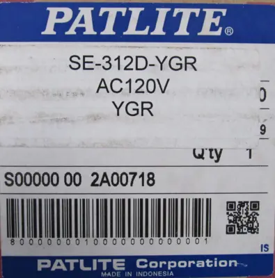 NEW PATLITE SE-312D-YGR STACK LIGHT SE-D SE312DYGR