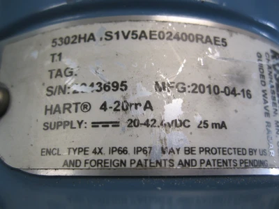 USED Rosemount 5302 HA1S1V5AE02400RAE5T1