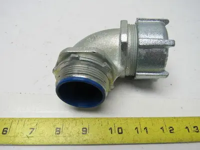 Thomas & Betts 1-1/2" Malleable Iron 90 Degree Liquidtight Connector Lot Of 3