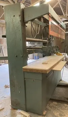 USED CEMCO 4-SPINDLE VERTICAL CHAIR-SEAT BORING MACHINE