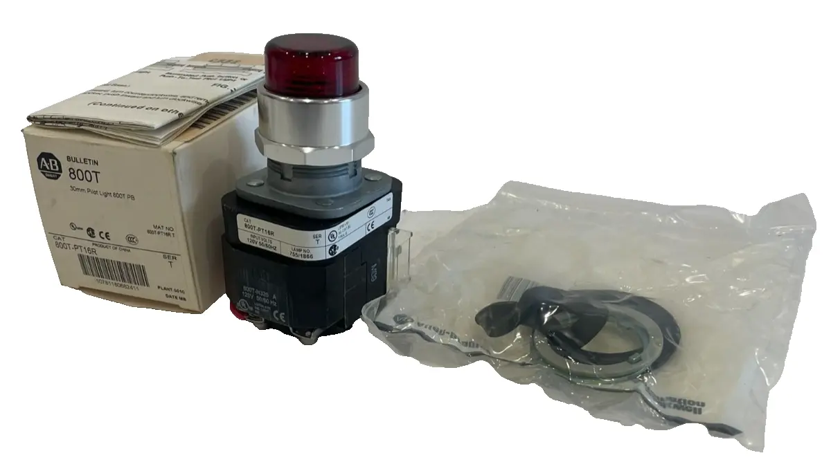 ALLEN BRADLEY 800T-PT16R PILOT LIGHT SER. T 800TPT16R NEW, SURPLUS
