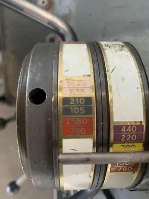 17" X 54" SOUTH-BEND ENGINE LATHE. STOCK # 0151124