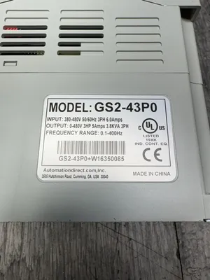 AUTOMATION DIRECT GS2-43P0 Electrical/PLC/Automation | ESS Industrial Equipment Sales (11)