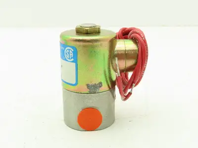Honeywell V52DE2022 1/4" NPT 2-Way Skinner Solenoid Valve 120 N.C. 20 Psi.