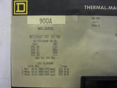 USED SQUARE D MAL36900
