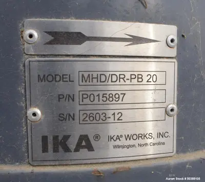 Used IKA WORKS MHD/DR-PB 20 Colloid Mills Illinois US | Aaron Equipment #85729