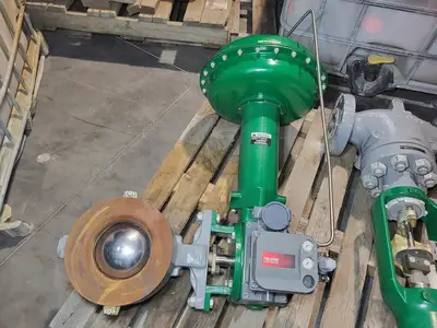 8" Class 600 Control Valve V200 w/ Size 60 Actuator 1051