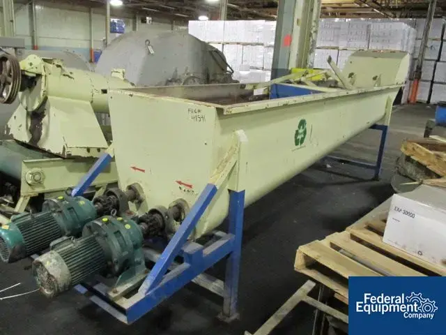 Used Unknown Twin Screw Dewatering Conveyor, C/S Extrusion Downstream Ohio US | Federal Equipment Company #130863
