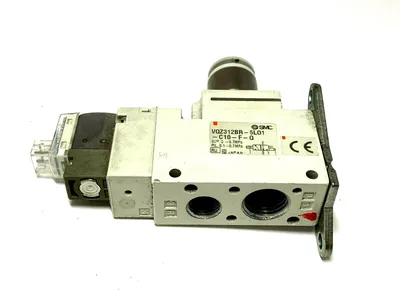 USED SMC 5 PORT SOLENOID VALVE 18MM BODY 2 POSITION