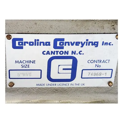 USED CAROLINA CONVEYING 8" RVS