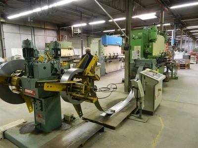 USED DIMECO DECOIL./ STRAIGHT/ FEEDER LVD PUNCHPRESS